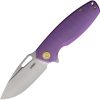 KB Knives Tityus Framelock Folding Knife 3.38" Purple Ti