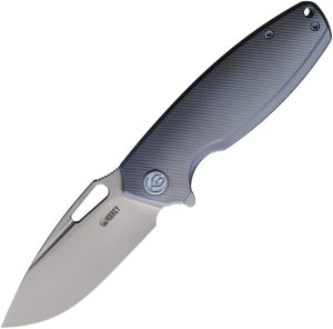 KUB360D.jpg KB Knives Tityus Framelock Folding Knife Blue Ti 3.38" Blade