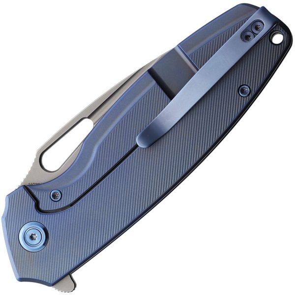 KUB360D_add_01.jpg KB Knives Tityus Framelock Folding Knife Blue Ti 3.38" Blade