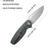 KB Knives Tityus Framelock 3.38" 14C28N Flamed Titanium Folding Knife