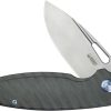 KB Knives Tityus Framelock 3.38" 14C28N Flamed Titanium Folding Knife