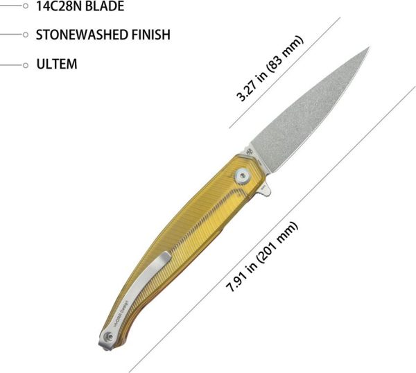 Kubey MOS Hydra Linerlock Ultem