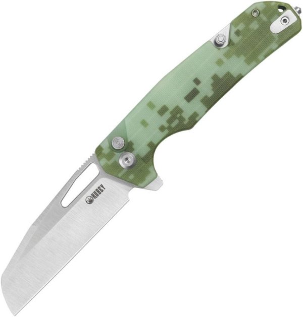 KUB363D.jpg Kubey 10-8 Button Lock Digital Camo Folding Knife