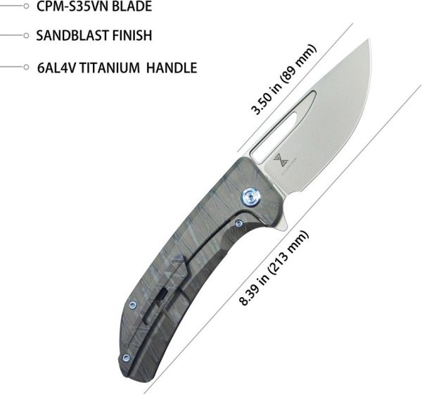 Hyperion Framelock Flame Ti