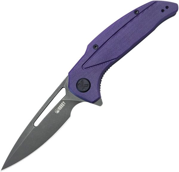 Kubey Nautilus Linerlock Purple G10 Folding Knife