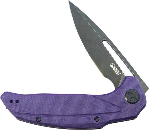 Kubey Nautilus Linerlock Purple G10 Folding Knife