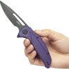Kubey Nautilus Linerlock Purple G10 Folding Knife