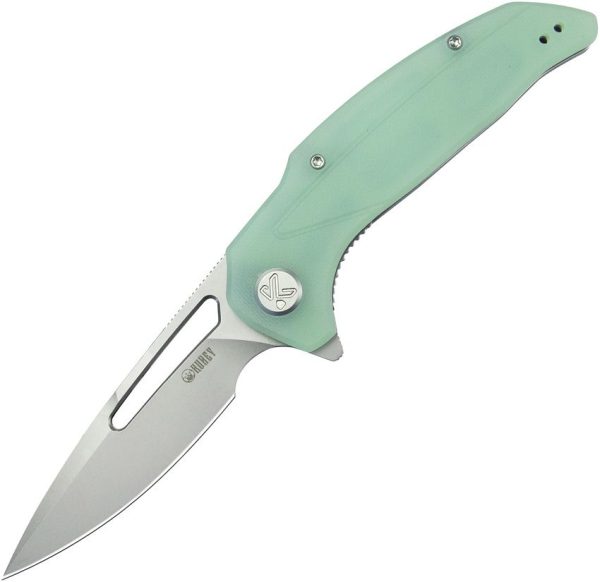 Kubey Nautilus Linerlock Jade G10 Folding Knife