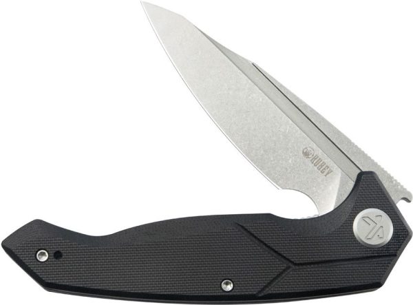 Kubey RBC-1 Outdoor Linerlock Black G10 Folding Knife