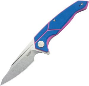 KUB373C.jpg Kubey RBC-1 Linerlock Folding Knife - Blue/Pink G10