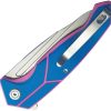 Kubey RBC-1 Linerlock Folding Knife - Blue/Pink G10