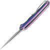 Kubey RBC-1 Linerlock Folding Knife - Blue/Pink G10