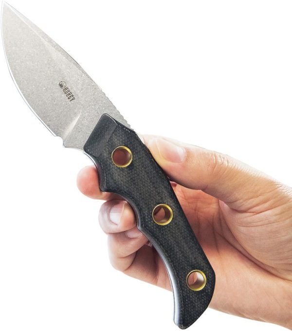 Kubey Willumsen DP Hunter Fixed Blade - Black Micarta