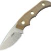 Kubey Willumsen DP Hunter Fixed Blade - Brown Micarta