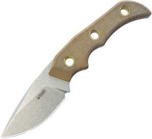 Kubey Willumsen DP Hunter Fixed Blade - Brown Micarta