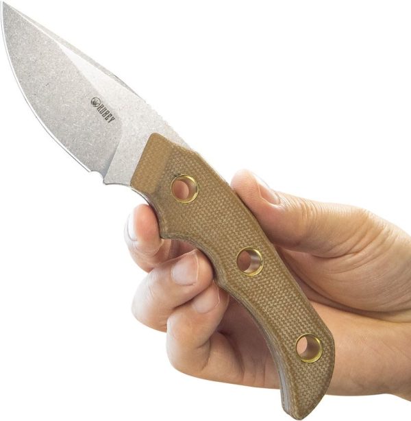 Kubey Willumsen DP Hunter Fixed Blade - Brown Micarta