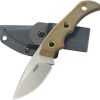 Kubey Willumsen DP Hunter Fixed Blade - Brown Micarta