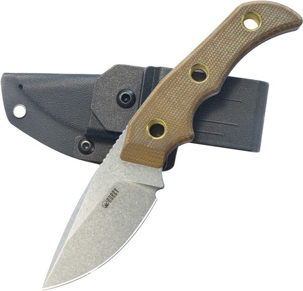 Kubey Willumsen DP Hunter Fixed Blade - Brown Micarta
