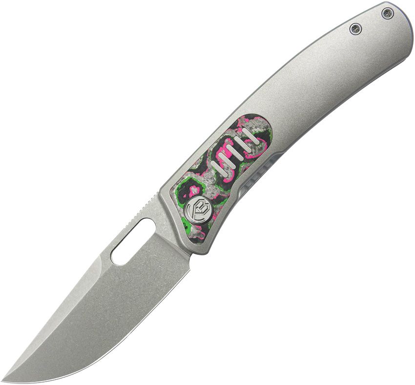 KB Knives Common Thread Linerlock 3.13" Bohler M390 Gray Titanium