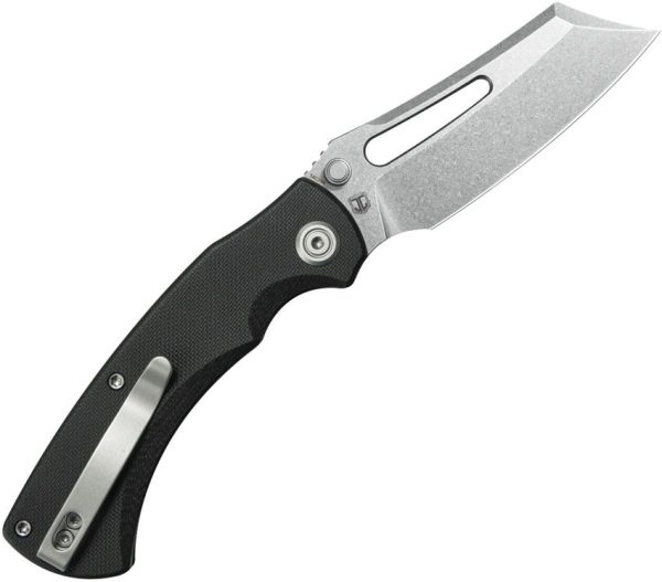 Kubey Dheo EDC Button Lock Knife - Black G10
