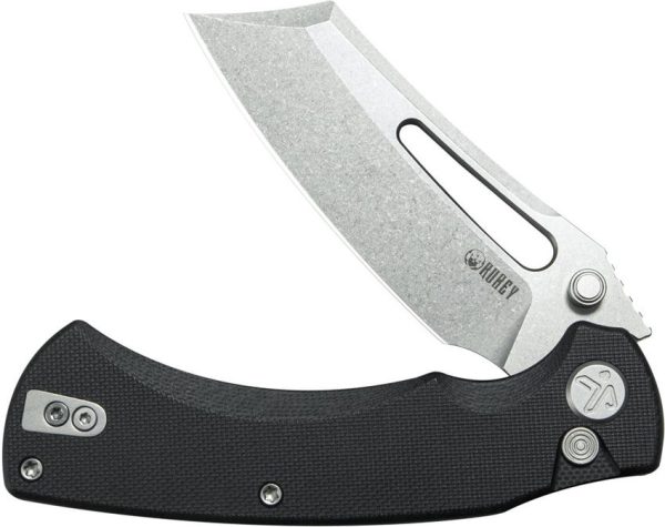 Kubey Dheo EDC Button Lock Knife - Black G10