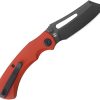Kubey Dheo EDC Button Lock Knife - Red G10