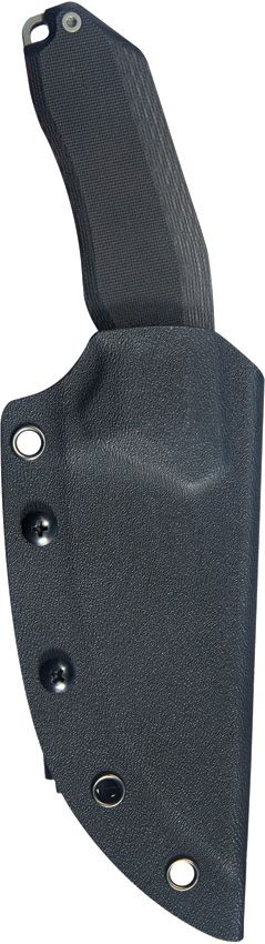 Kubey Basilisk Fixed Blade Drop Point Black G10