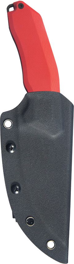 Kubey Basilisk Fixed Blade Drop Point Red G10