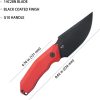 Kubey Basilisk Fixed Blade Drop Point Red G10