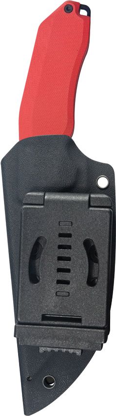 Kubey Basilisk Fixed Blade Drop Point Red G10