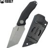 Kubey Yokai Fixed Blade Tanto Black G10