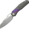 KB Knives Sudden Framelock Flame Folding Knife CPM-20CV 3.5"
