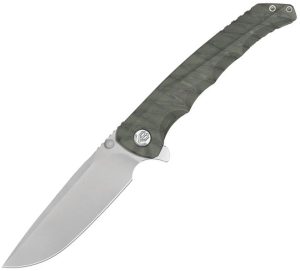 KB Knives Zazoo Framelock Folding Knife 3.75" M390 Flame Ti