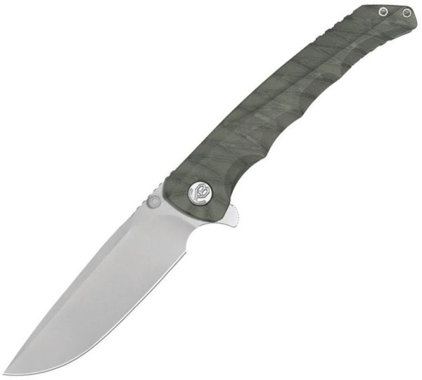 KB Knives Zazoo Framelock Folding Knife 3.75" M390 Flame Ti