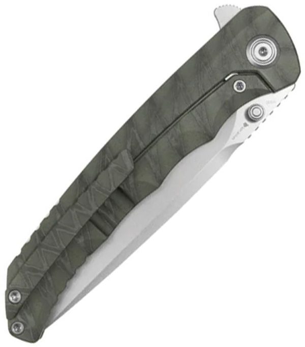 KB Knives Zazoo Framelock Folding Knife 3.75" M390 Flame Ti