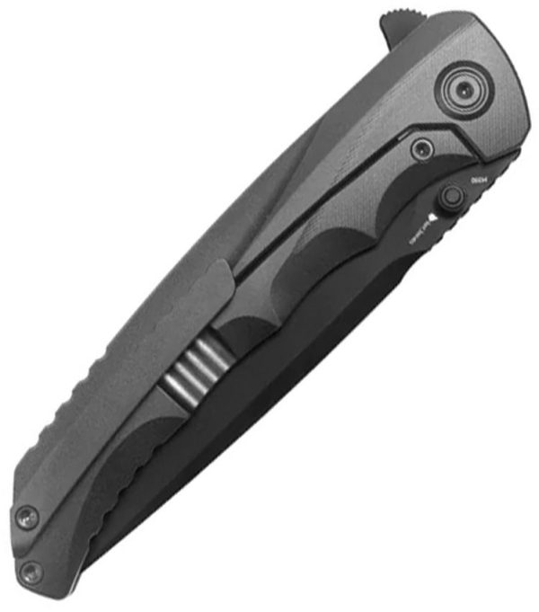 KB Knives Zazoo Framelock Folding Knife 3.75" M390 Black DLC
