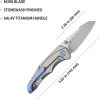 Steeltle Framelock Gray Ti