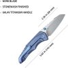 Steeltle Framelock Blue Ti
