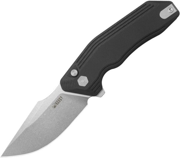 KUB391A.jpg Kubey Basilisk Button Lock Black G10 EDC