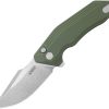 KUB391B.jpg Kubey Basilisk Button Lock OD Green G10 EDC