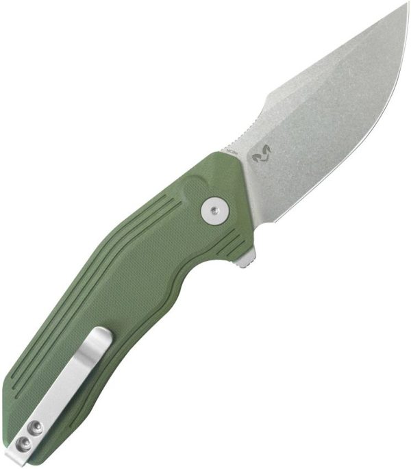 KUB391B_add_01.jpg Kubey Basilisk Button Lock OD Green G10 EDC