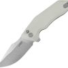 Kubey Basilisk Button Lock Ivory G10 EDC
