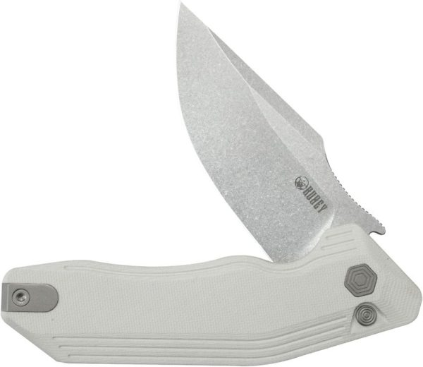 Kubey Basilisk Button Lock Ivory G10 EDC