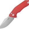 Kubey Basilisk Button Lock Red G10 Folding Knife