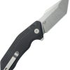Kubey Yokai Button Lock Black Tanto Folding Knife