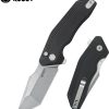 Kubey Yokai Button Lock Black Tanto Folding Knife