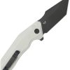 Kubey Yokai Button Lock White Tanto Folding Knife