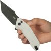 Kubey Yokai Button Lock White Tanto Folding Knife