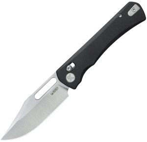 Kubey TBO Crossbar Lock Black Clip Point Knife