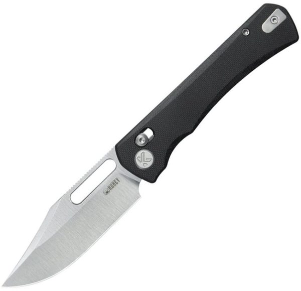 Kubey TBO Crossbar Lock Black Clip Point Knife